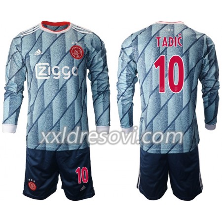 AFC Ajax Dusan Tadic 10 Drugi Dječji Komplet Dresovi za Nogomet 2020-2021 Dugim Rukavima (+ kratke hlače)